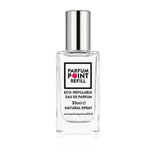 Aangepaste afbeelding is een parfumfles met "Parfum Point Refill" label.